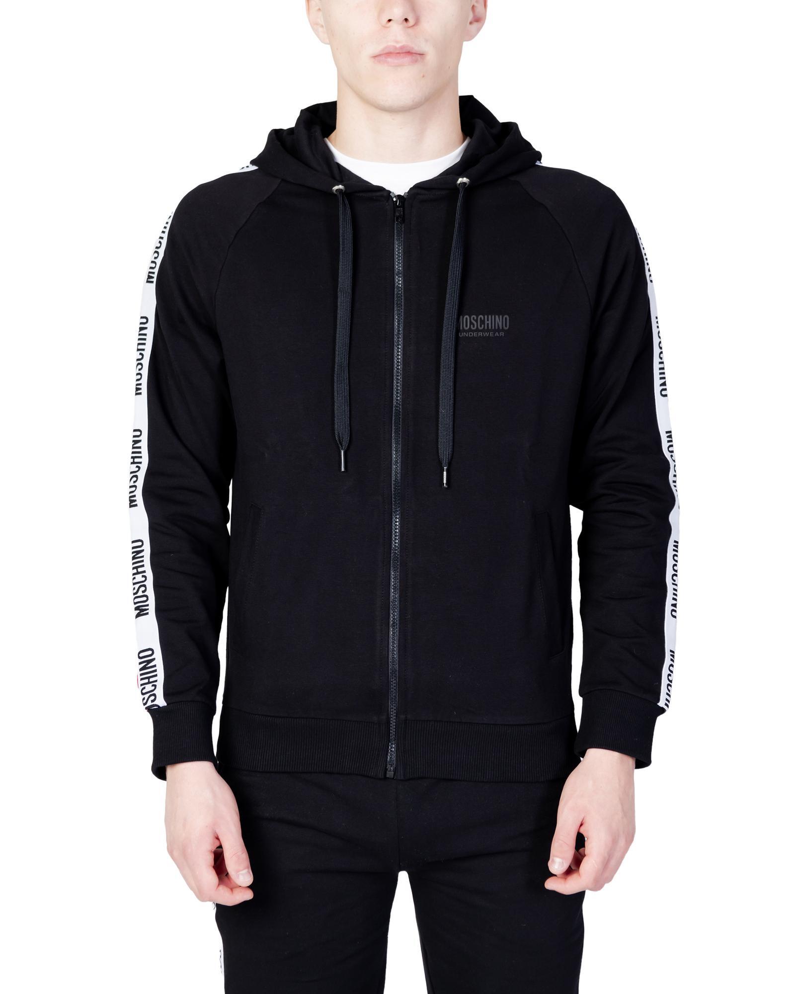 Moschino Underwear ZipUp Hoodie Tape Detail