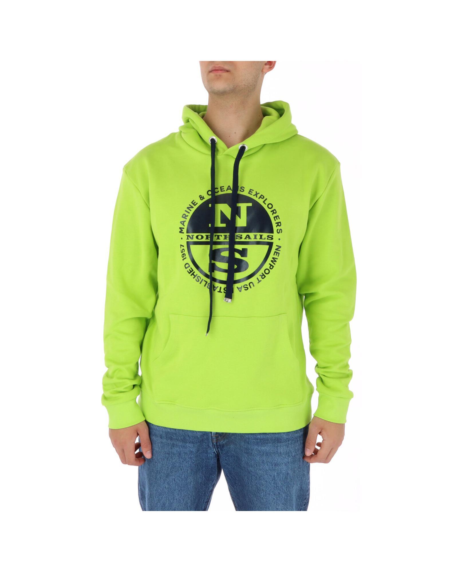 North Sails North Sails Marine & Oceans Explorers Hoodie - Lime Green