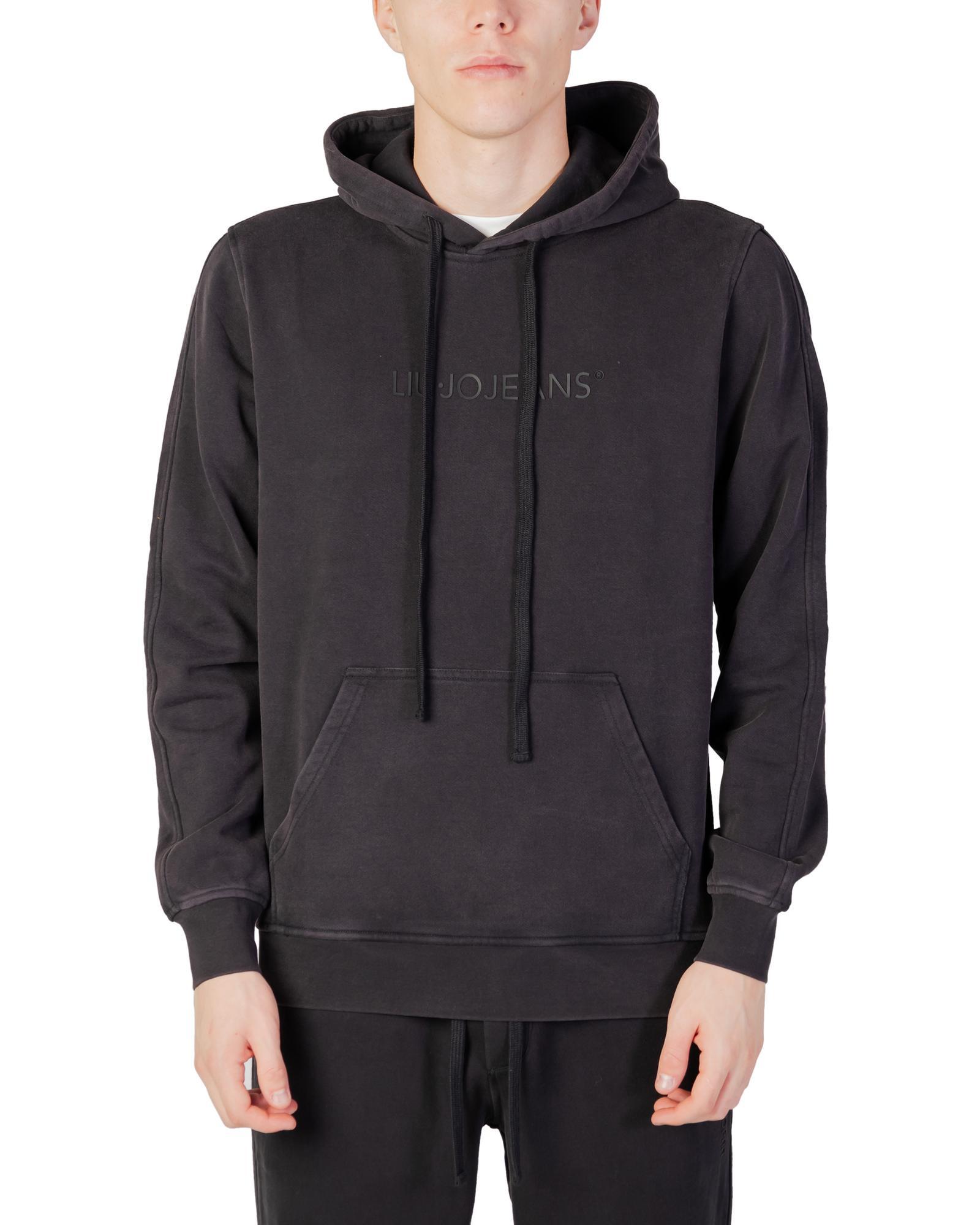 Liu Jo Liu Jo Men's Black Cotton Blend Hoodie