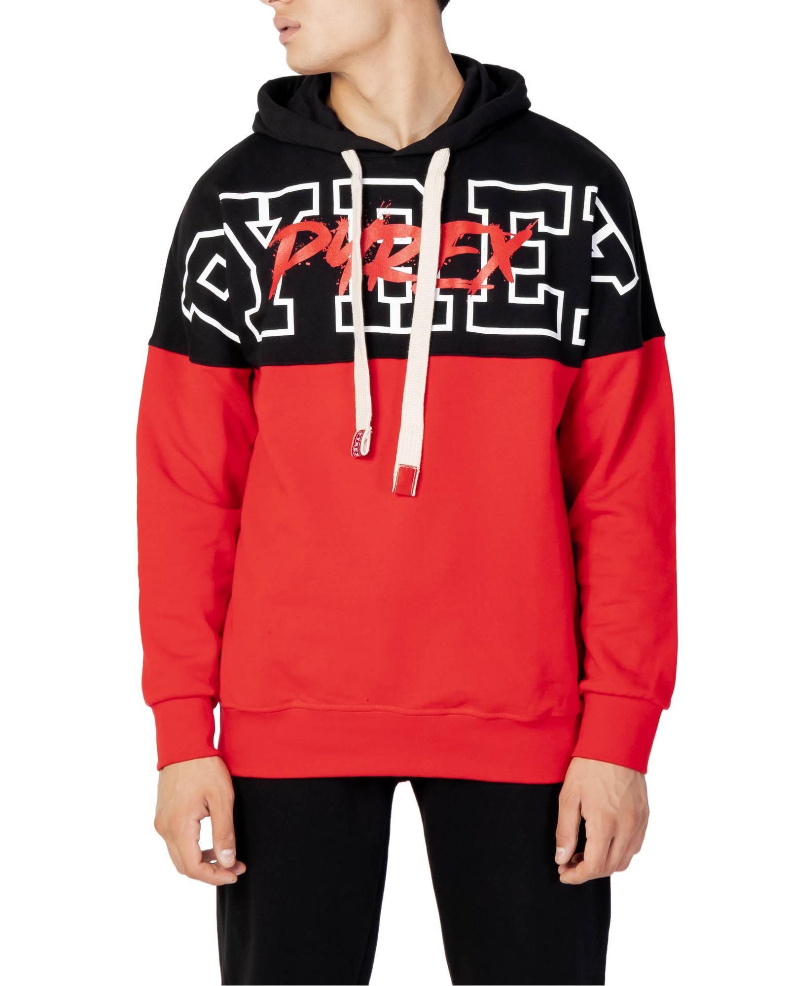 Pyrex Pyrex Mens Red Hoodie with Bold Logo