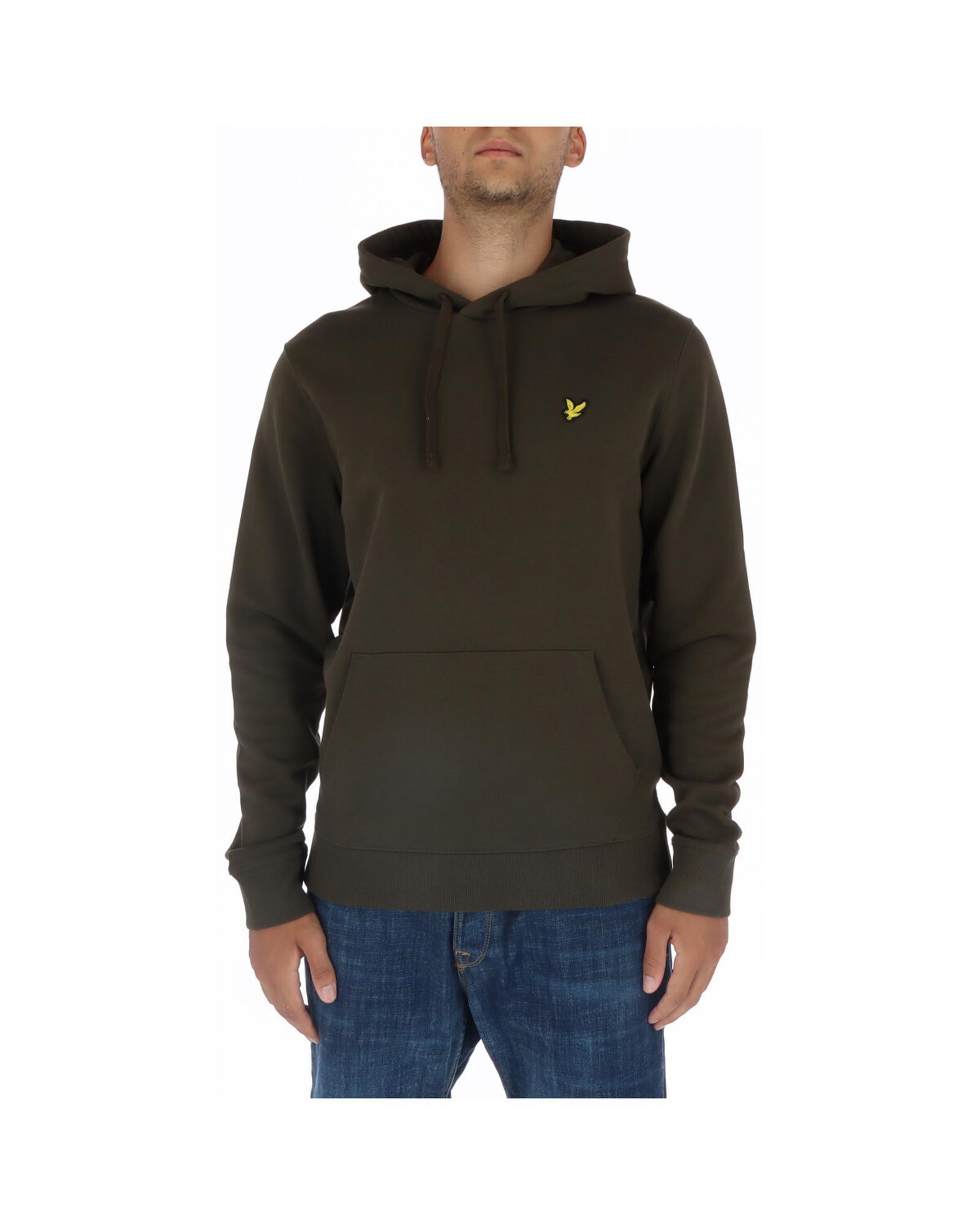 Lyle & Scott Lyle  Scott Eagle Crest Hoodie  Mens Green Sweatshirt