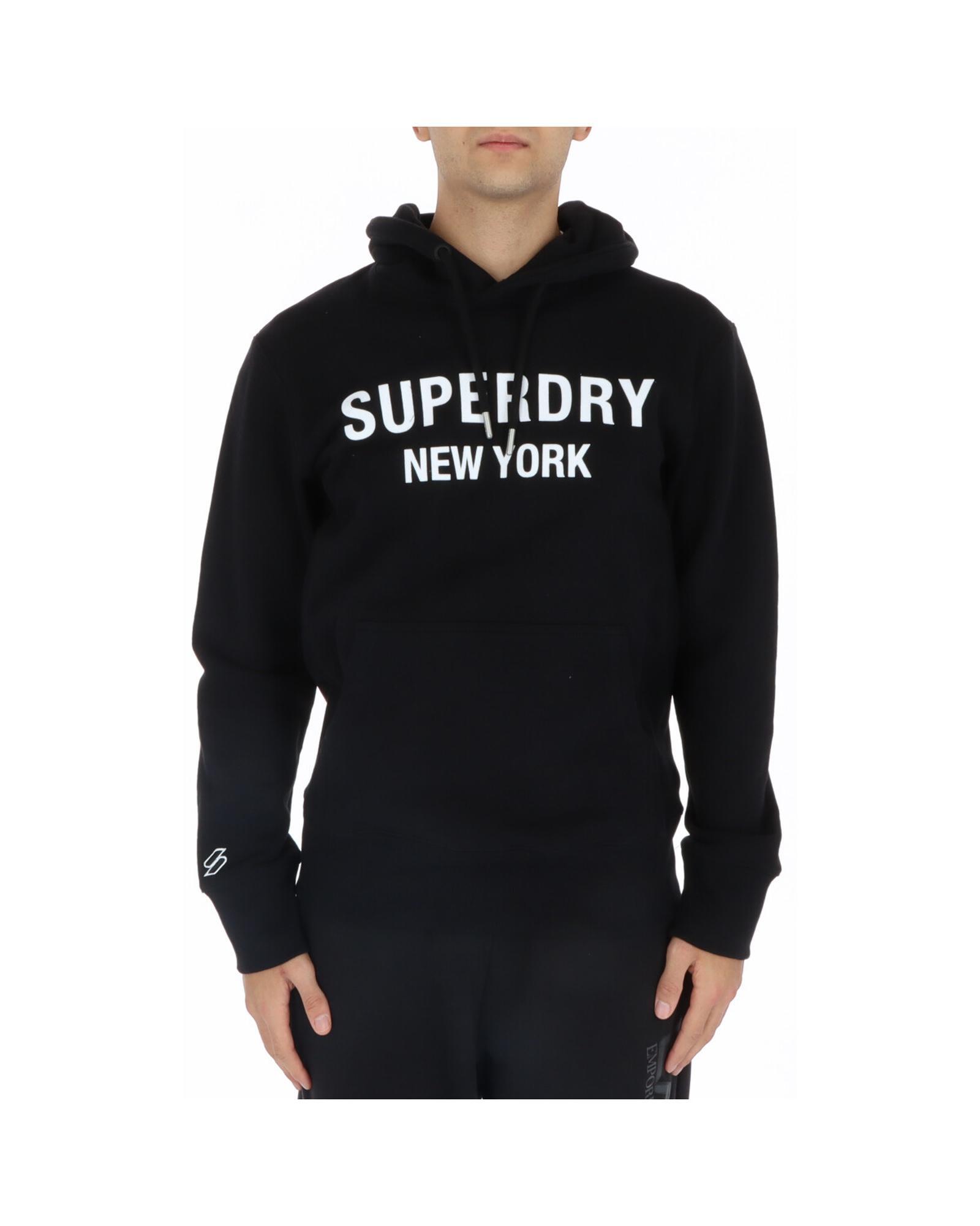 Superdry Superdry Mens New York Hoodie Black