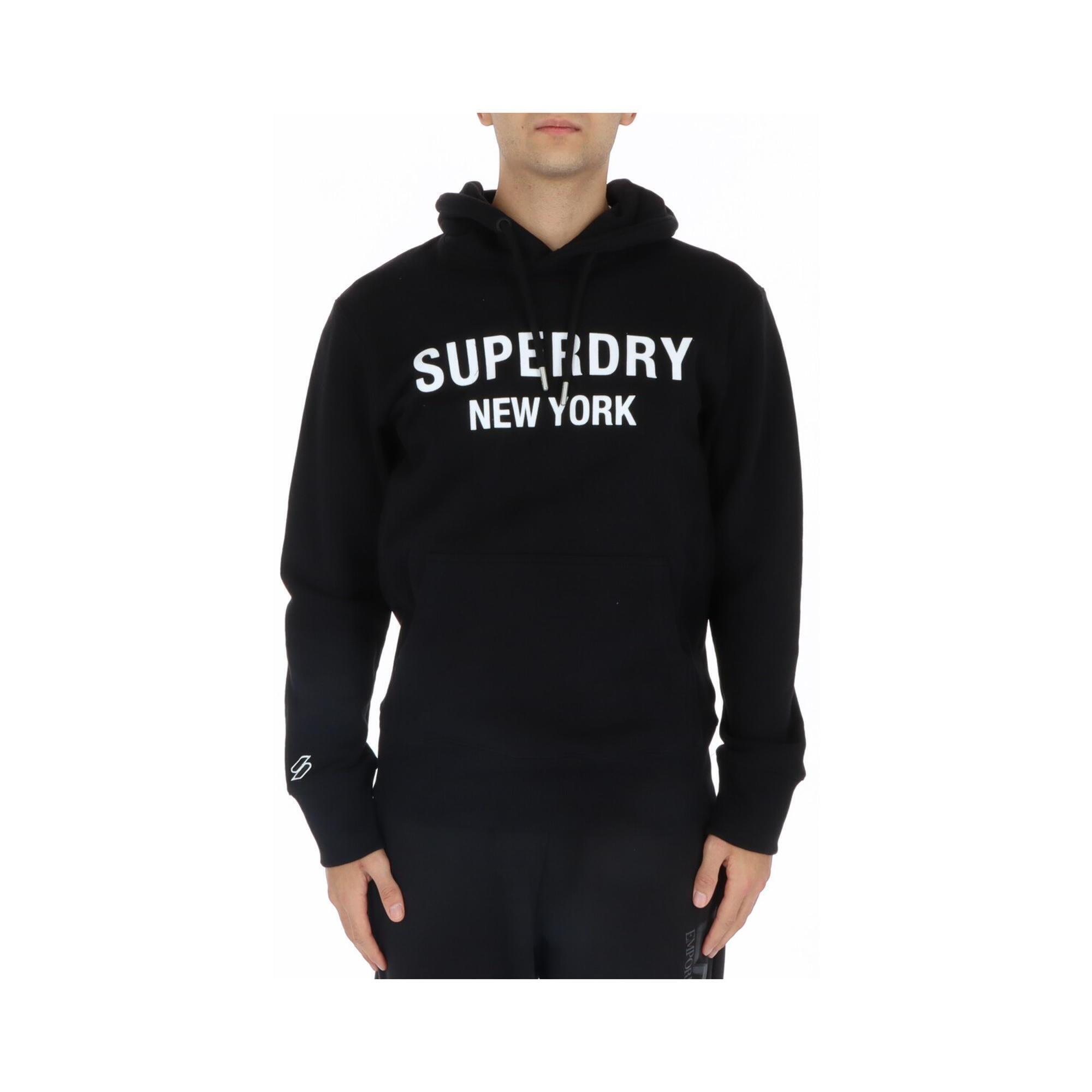 Superdry Superdry Mens New York Hoodie Black