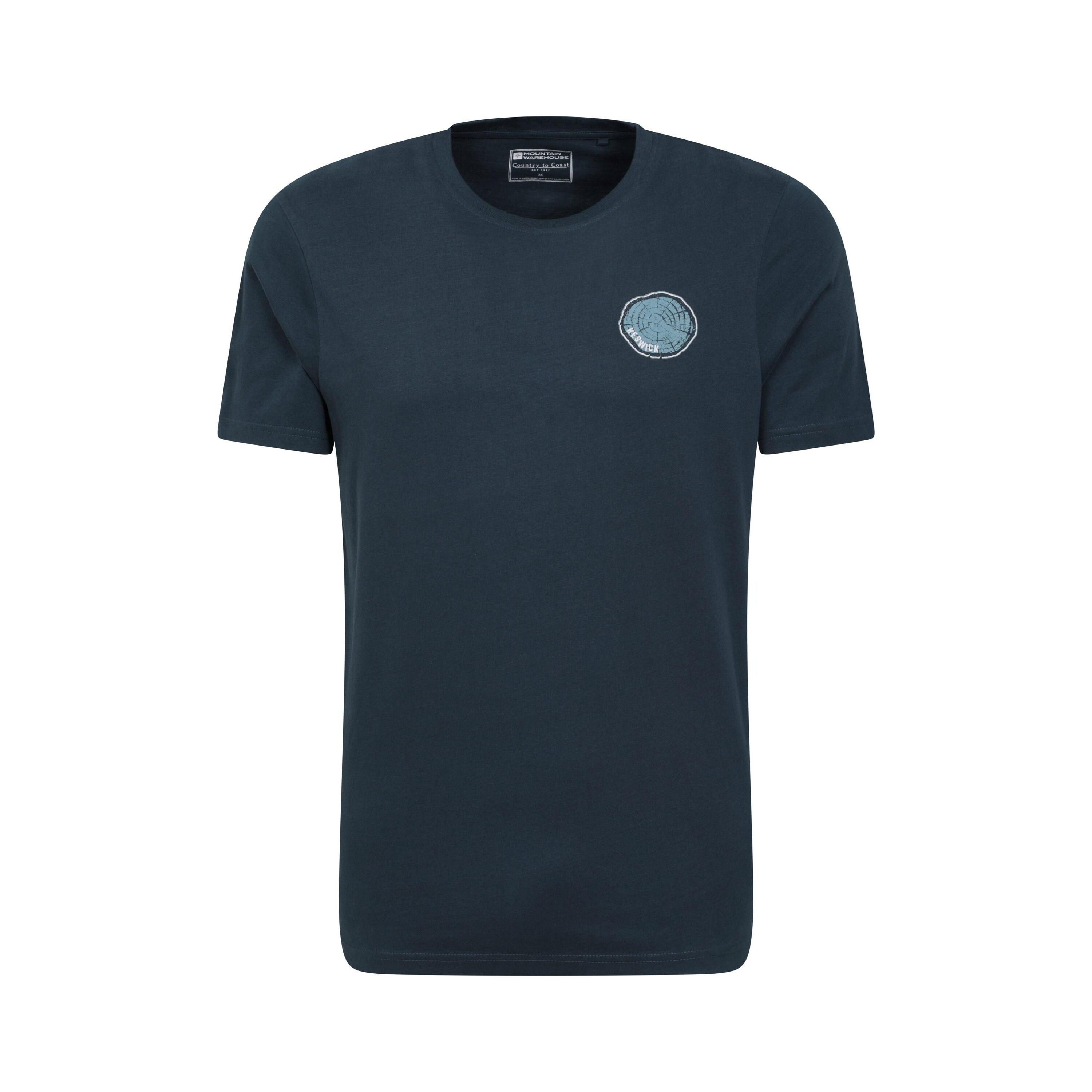 Mountain Warehouse Mens Keswick Tree Ring Organic T-Shirt