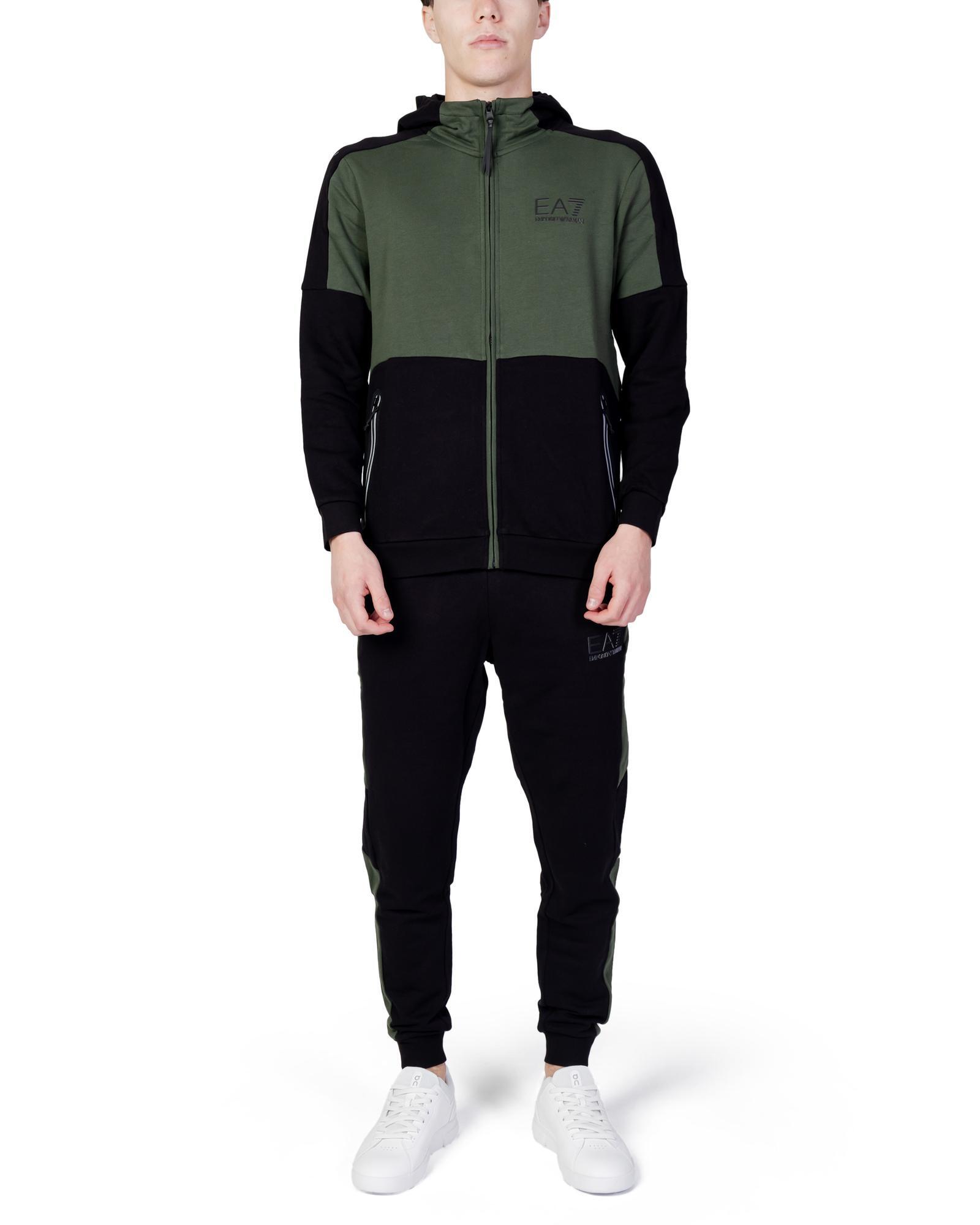Ea7 EA7 Mens Green and Black Tracksuit - Main Image