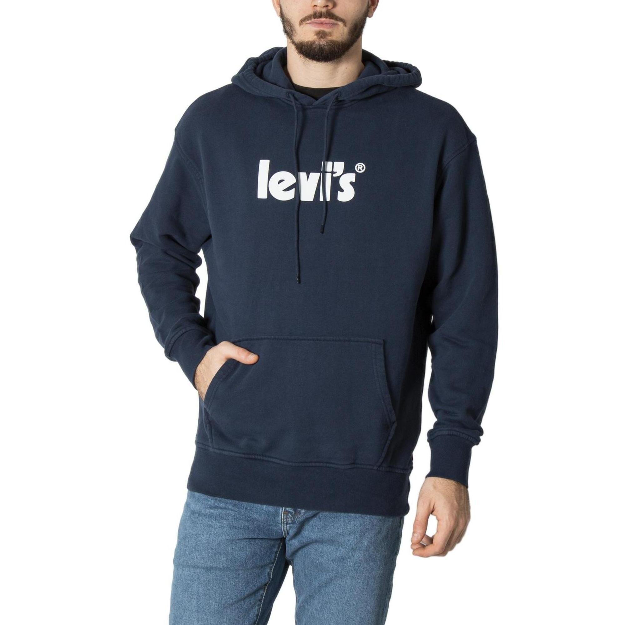 Levi s Levis Mens Graphic Hoodie Navy