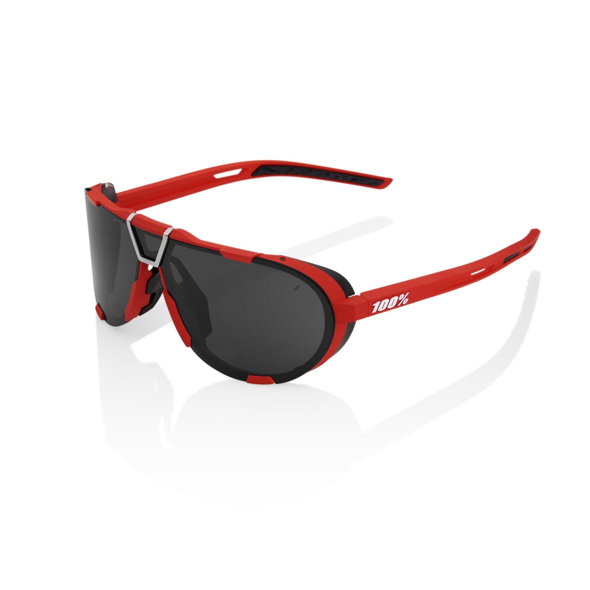 100 Percent Westcraft Sunglasses Soft Tact Red/Black Mirror Lens