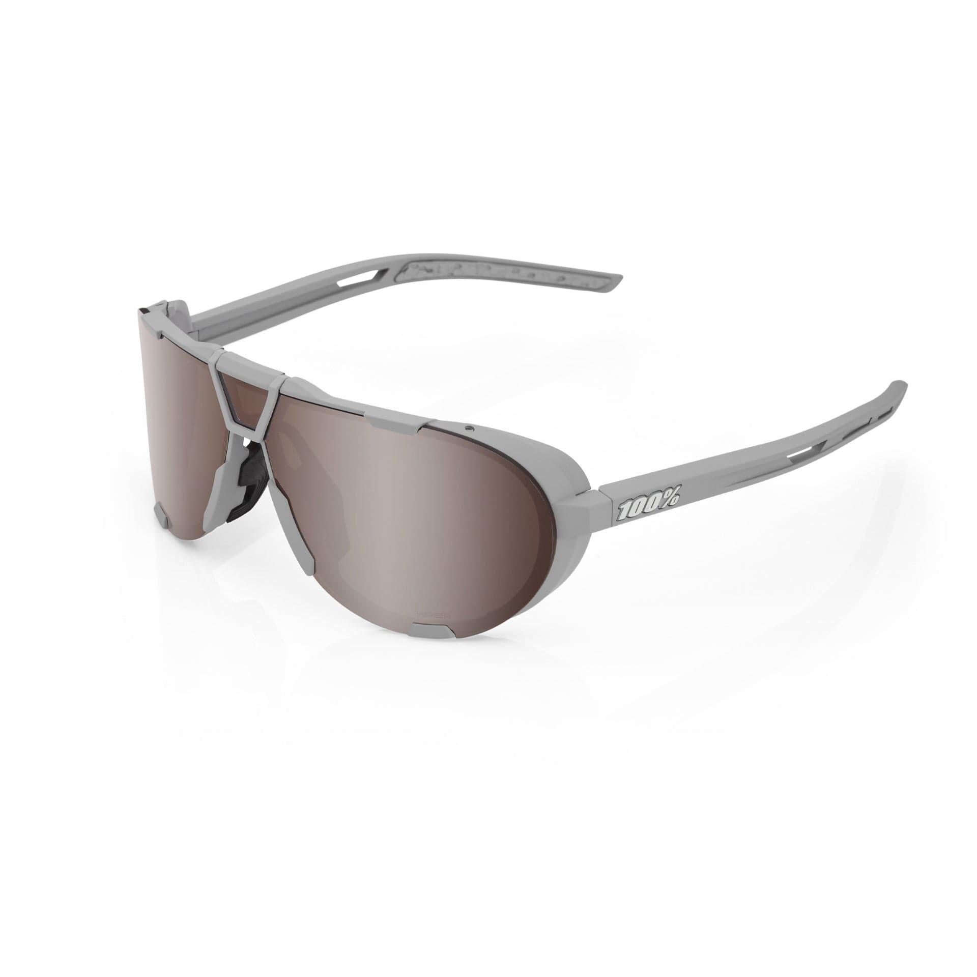 100 Percent Westcraft Sunglasses Soft Grey/HiPER Silver Mirror Lens