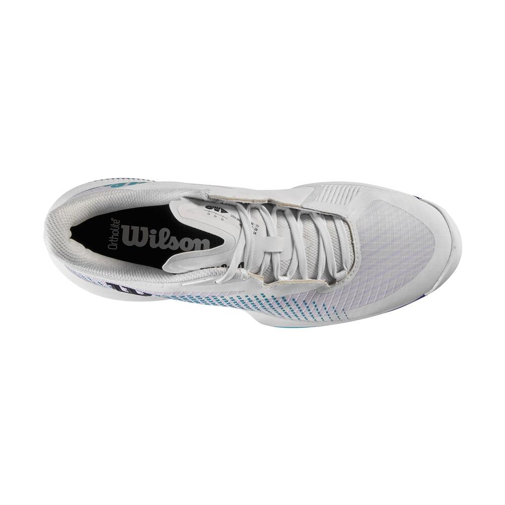 Scarpe Da TennisUomo Wilson Kaos Swift 1.5 Clay Bianco Blu 5/6