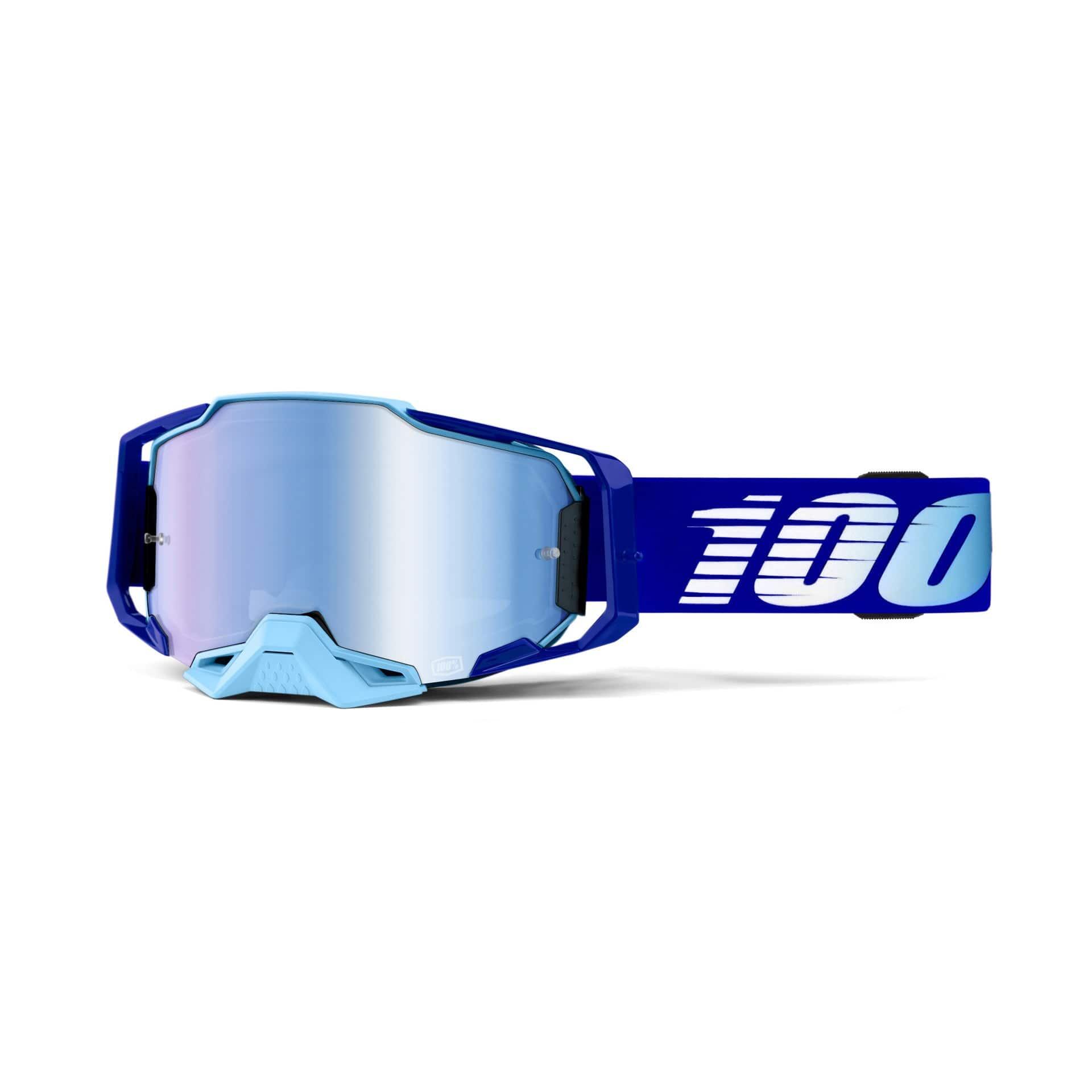 100 Percent ARMEGA Goggle Royal - Mirror Blue Lens