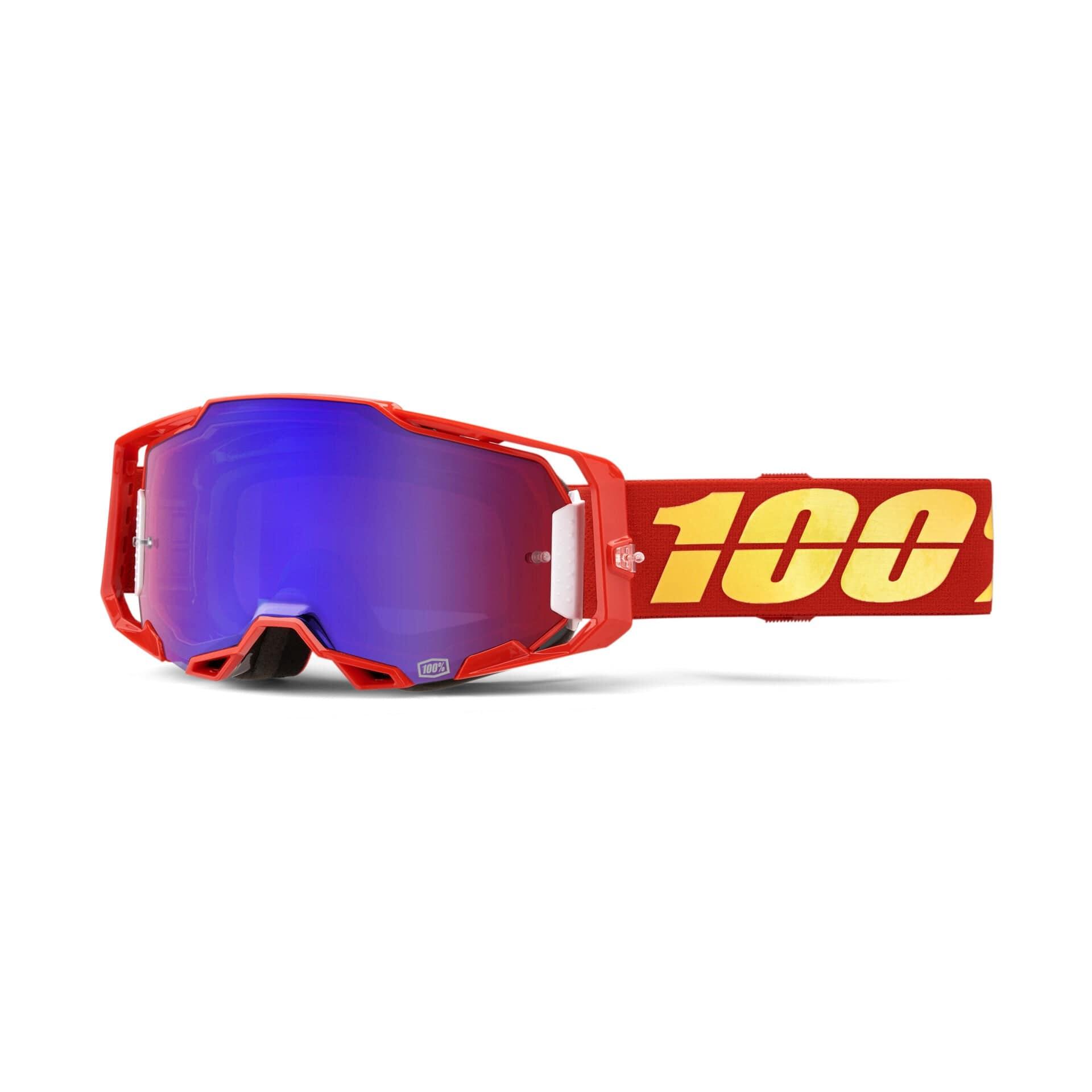 100 Percent ARMEGA Goggle Nuketown - Mirror Red/Blue