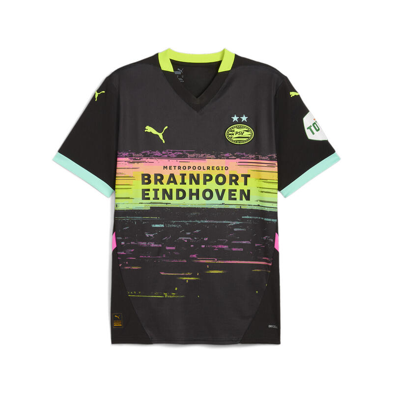 Camiseta PSV Eindhoven 2.ª equipación 24/25 Hombre PUMA Black Yellow Alert