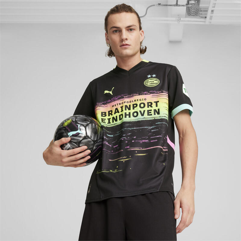 Camiseta PSV Eindhoven 2.ª equipación 24/25 Hombre PUMA Black Yellow Alert