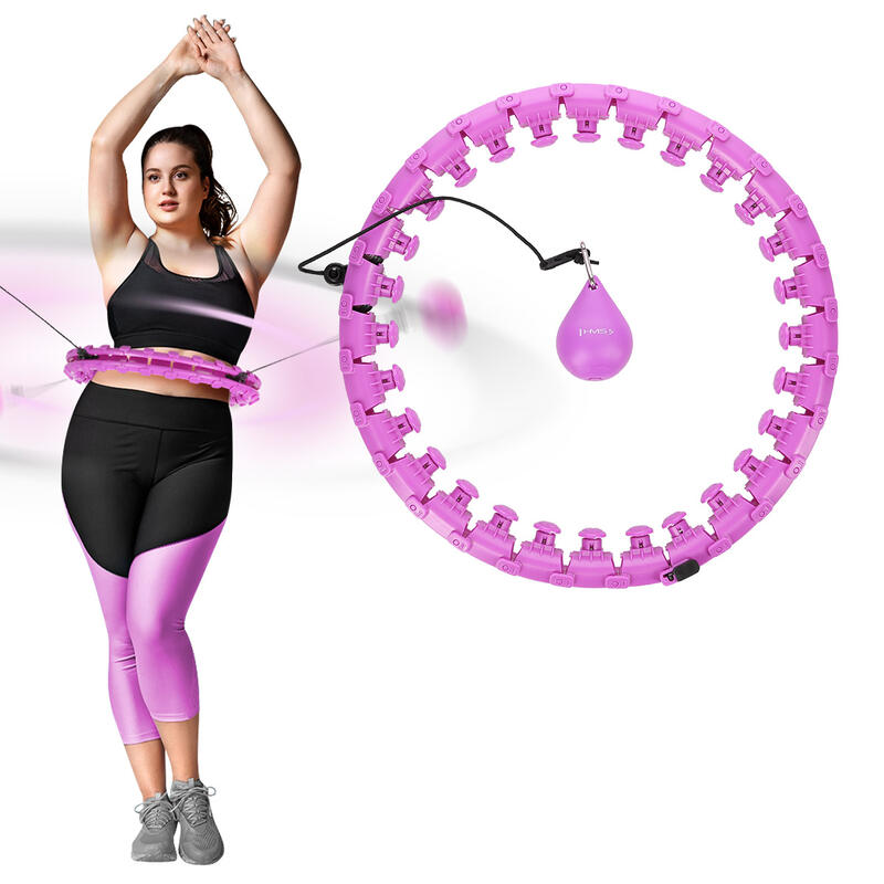 Hula hop HMS HHW12 z wypustkami i obciążnikiem rozmiar Plus Size