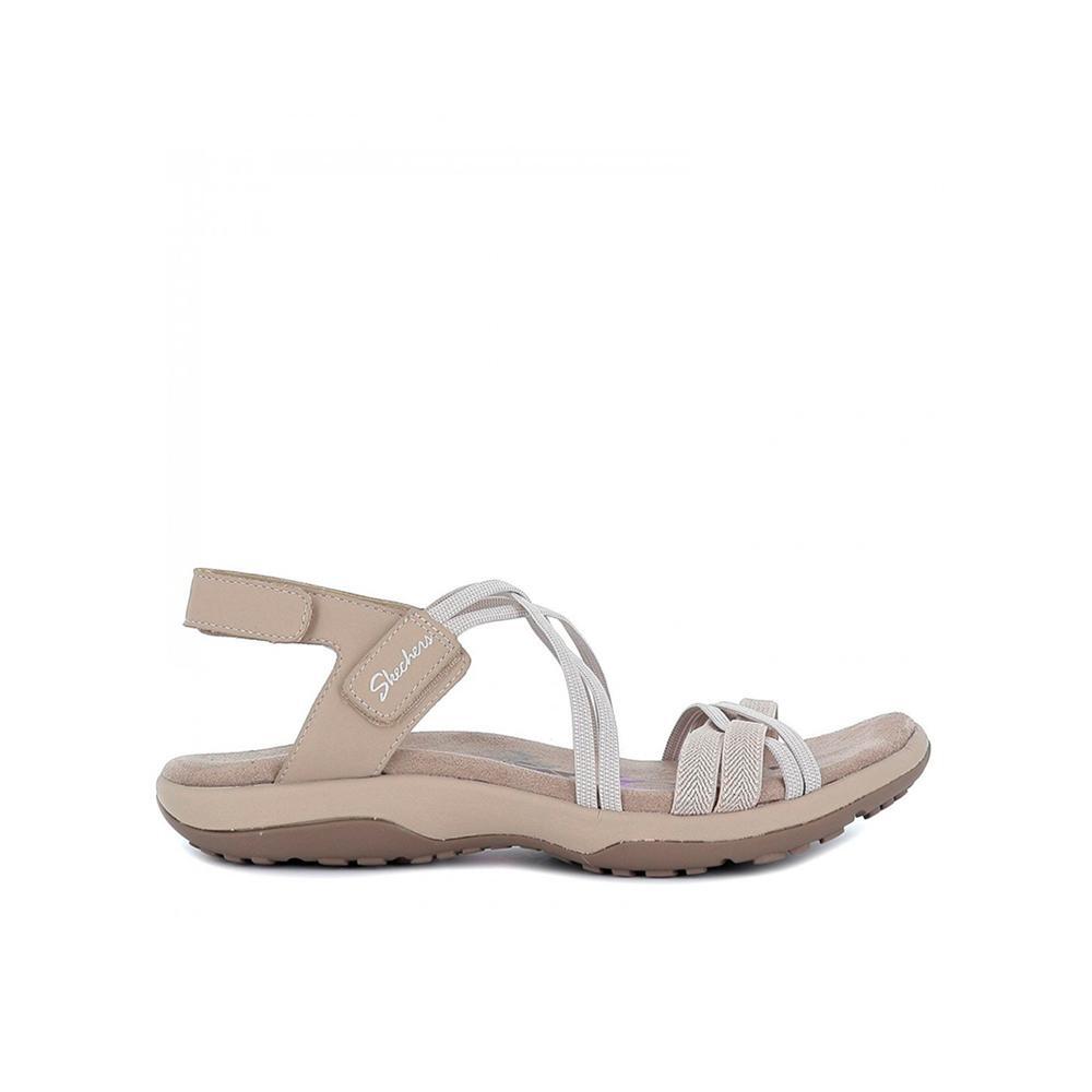 SKECHERS Sandálias Desportivas Femininas Skechers 163112_TPE Taupe com Fecho Adesivo