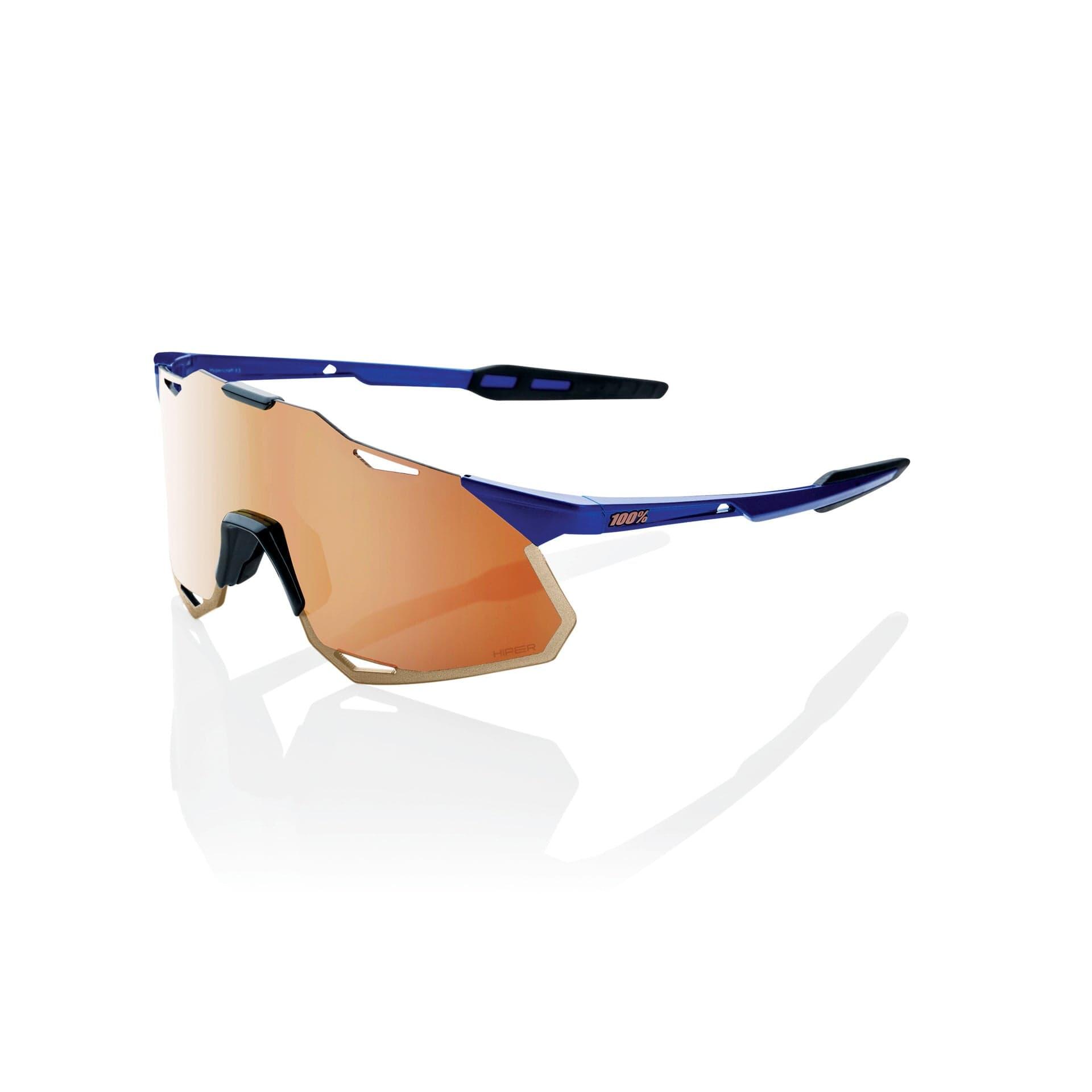 100 Percent Eyewear HYPERCRAFT XS - Gloss Cobalt Blue - HiPER Copper Mirror
