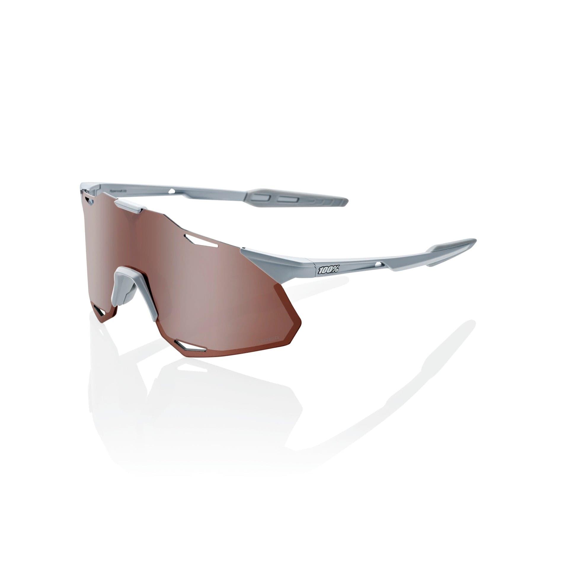 100 Percent Eyewear HYPERCRAFT XS - Matte Stone Grey - HiPER Crimson Silver