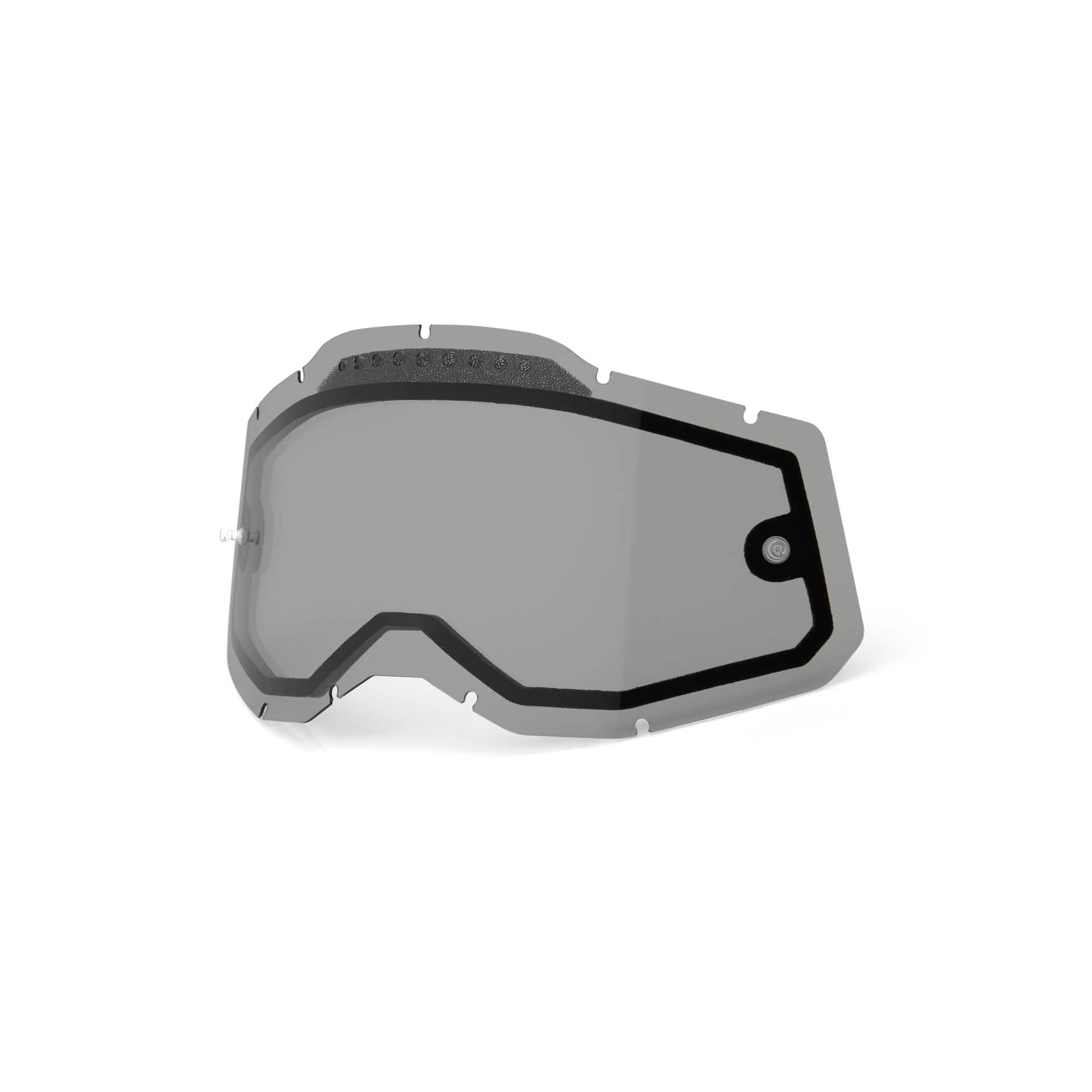 100 Percent RC2/AC2/ST2 Repl Lens - V Dual Smoke