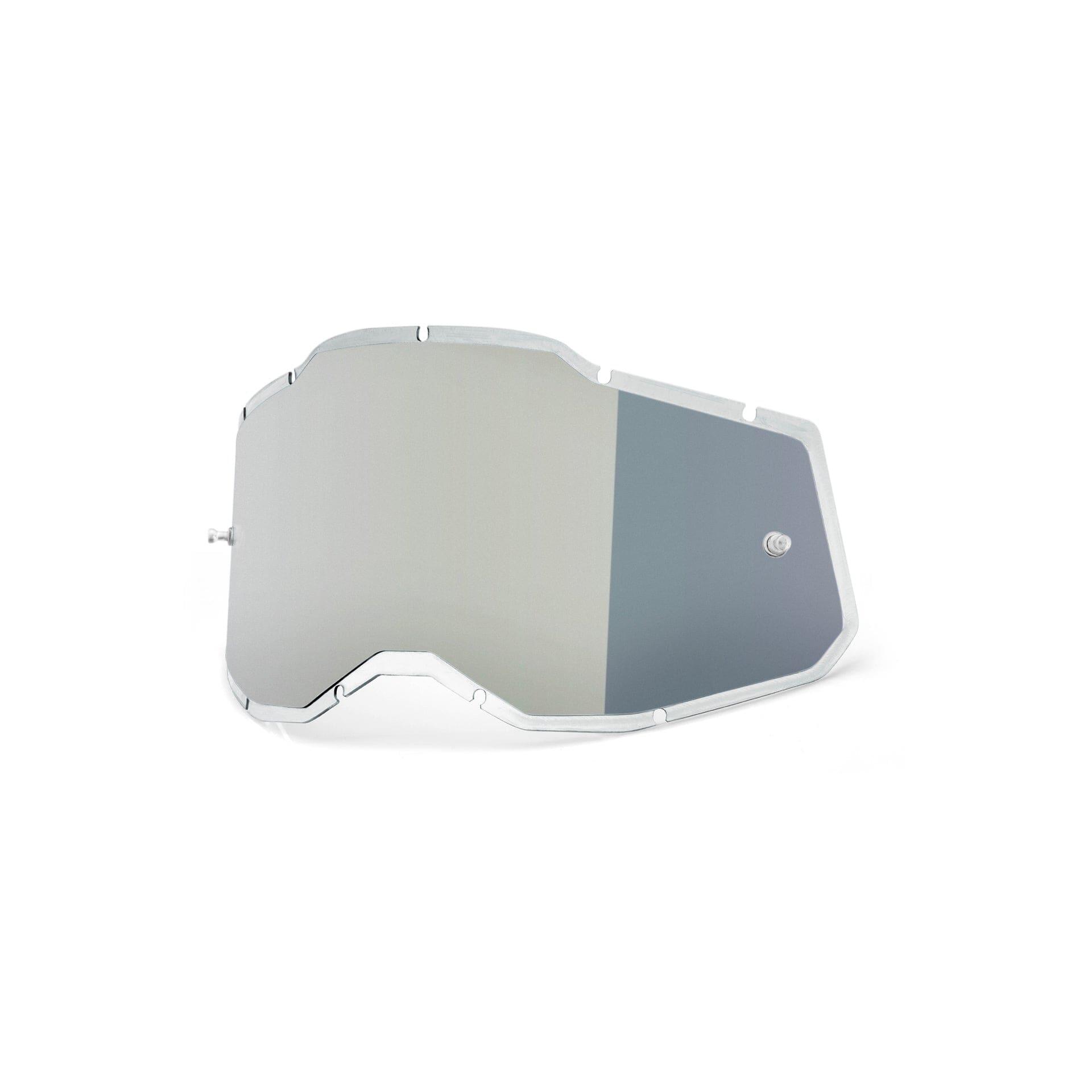 100 Percent RC2/AC2/ST2 Repl Lens - Injected Silver