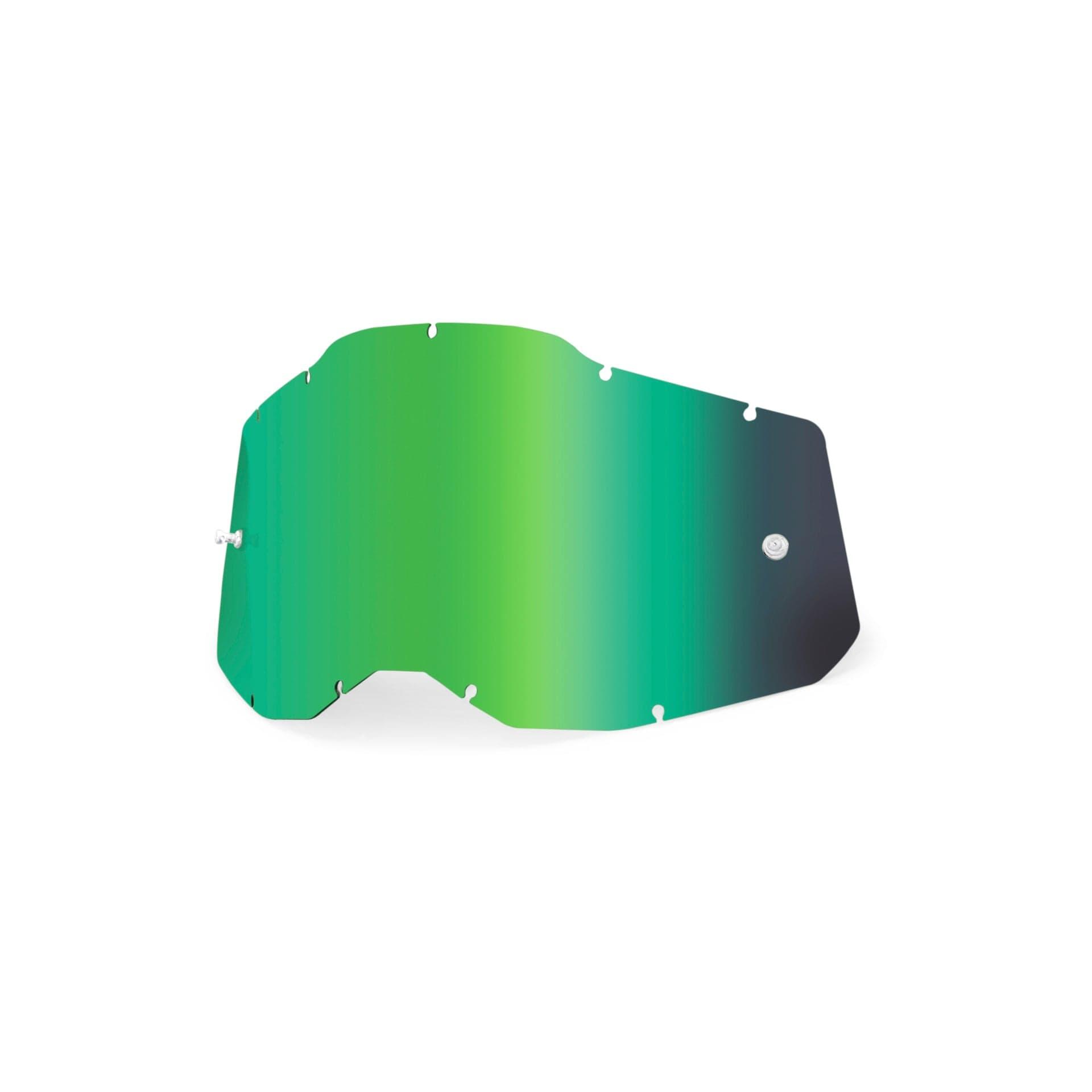 100 Percent AC2/ST2 Youth Repl Lens - Mirr Green