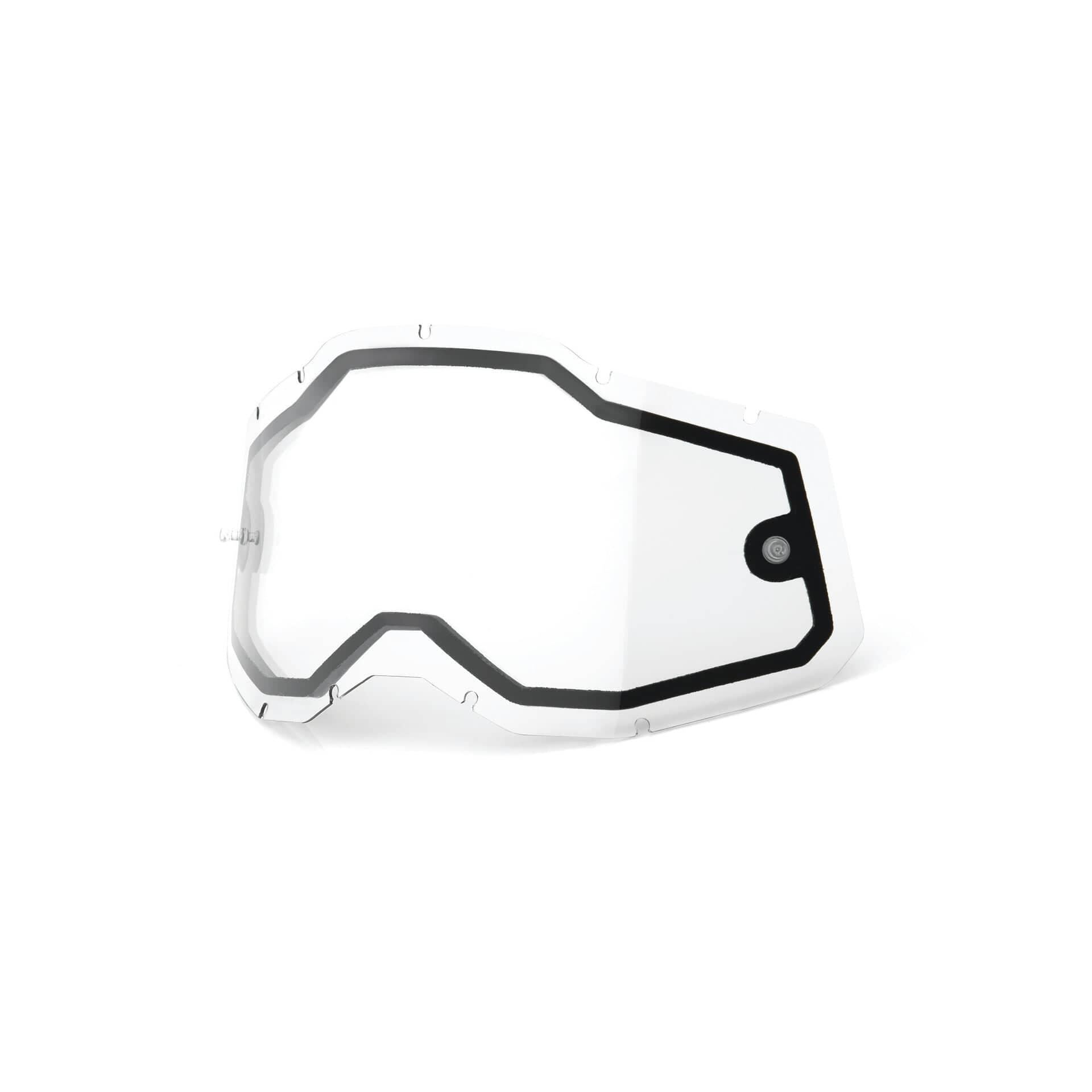 100 Percent RC2/AC2/ST2 Repl Lens - Dual Pane Clear