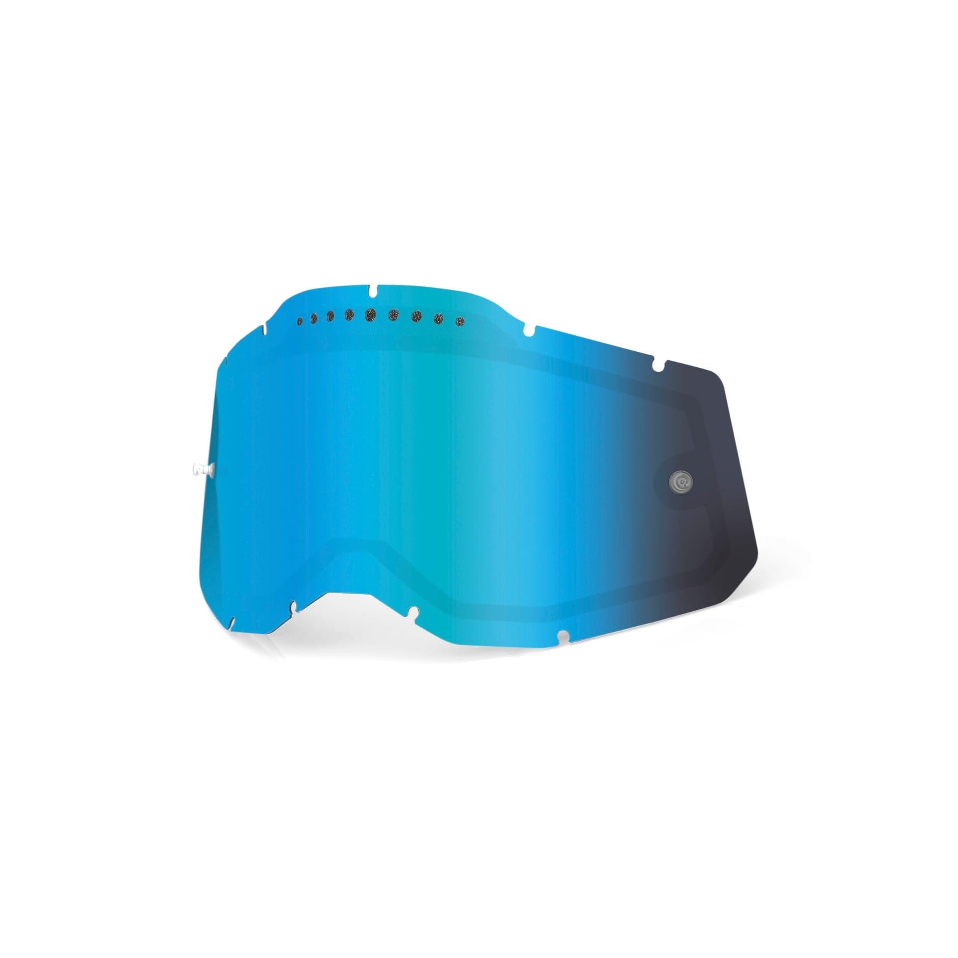 100 Percent RC2/AC2/ST2 Repl Lens - V Dual Mirr Blu