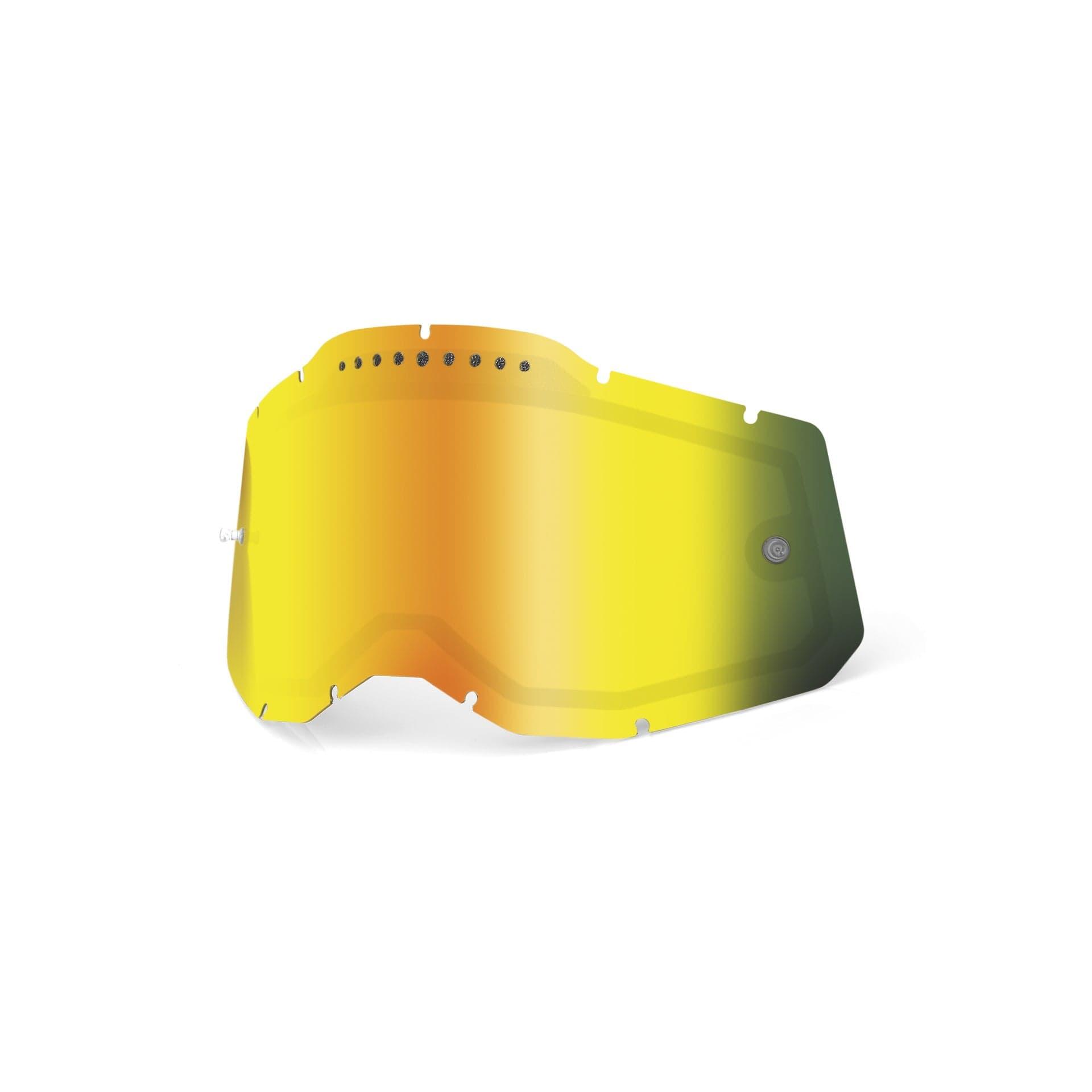 100 Percent RC2/AC2/ST2 Repl Lens - V Dual Mirr Gold