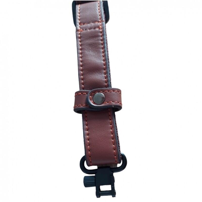 Gewehrriemen HUNTERA mit 3,5mm wirbeln, 119x7cm HDI601BR (braun/leder) 5/6