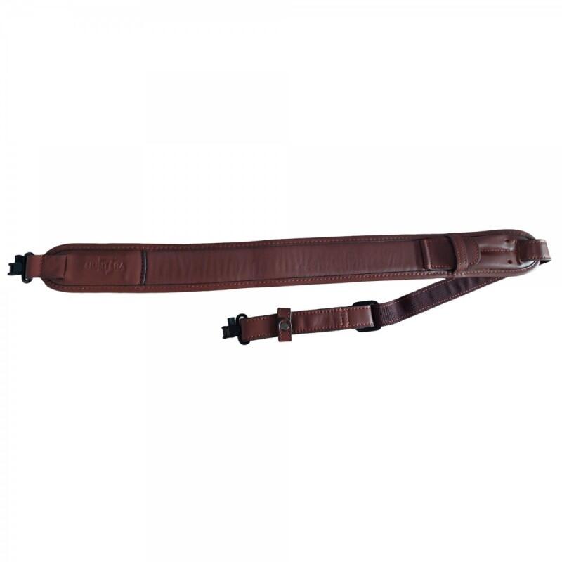 Gewehrriemen HUNTERA mit 3,5mm wirbeln, 119x7cm HDI601BR (braun/leder) 1/6