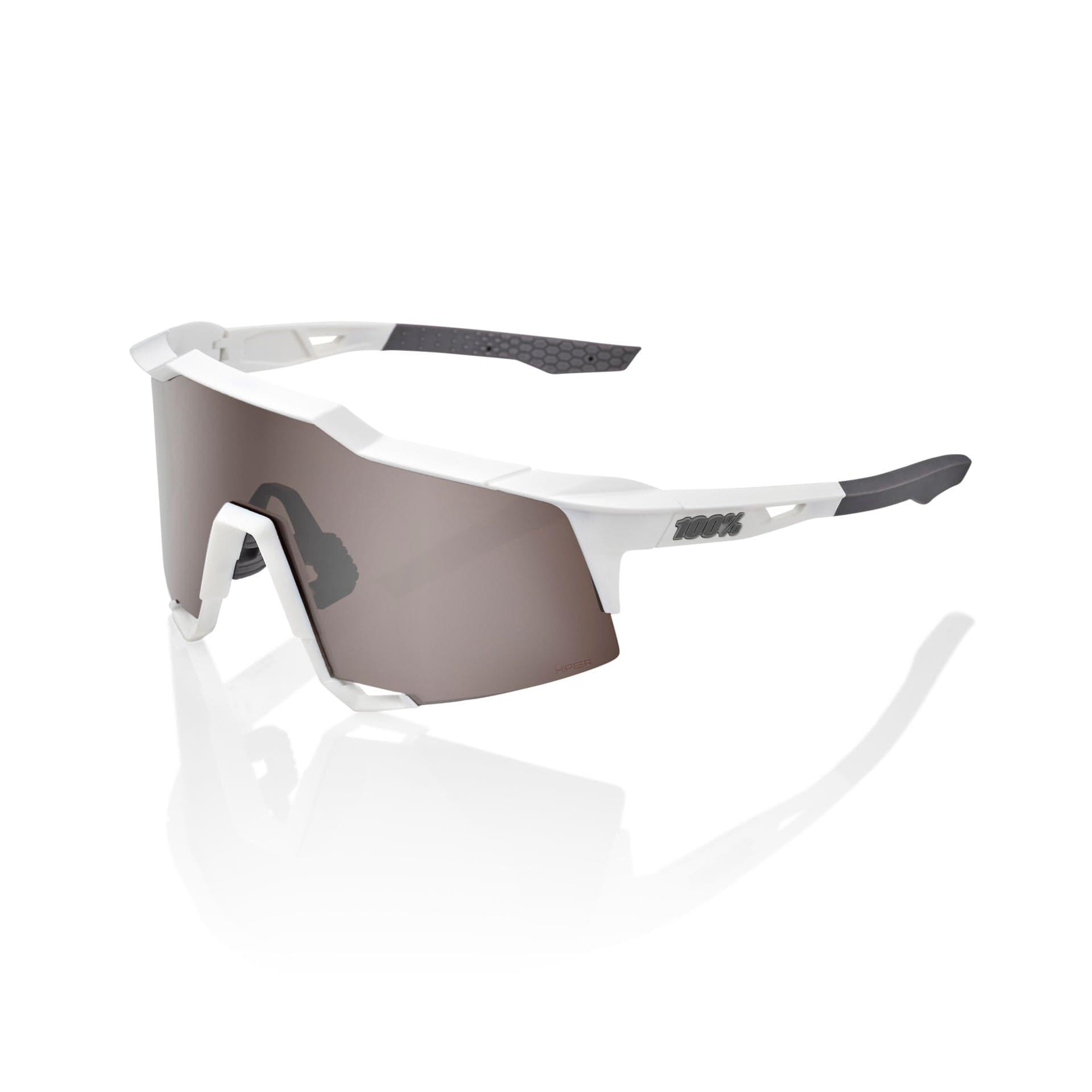 100 Percent Eyewear SPEEDCRAFT - Matte White - HiPER Silver Mirror