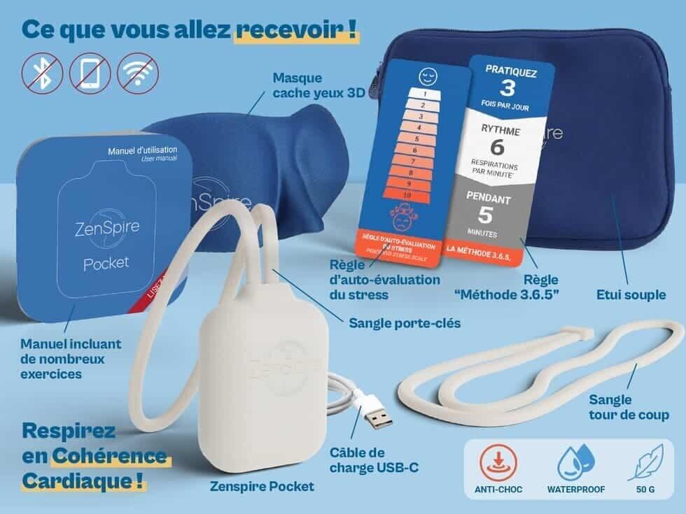 ZenSpire Pocket Macchina per allenamento respirazione e frequenza cardiaca 2/7