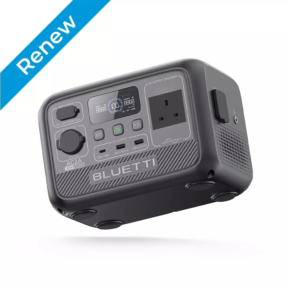 BLUETTI Portable Power Station BLUETTI AC2A 300W/204Wh for Outdoor Camping(90% New)