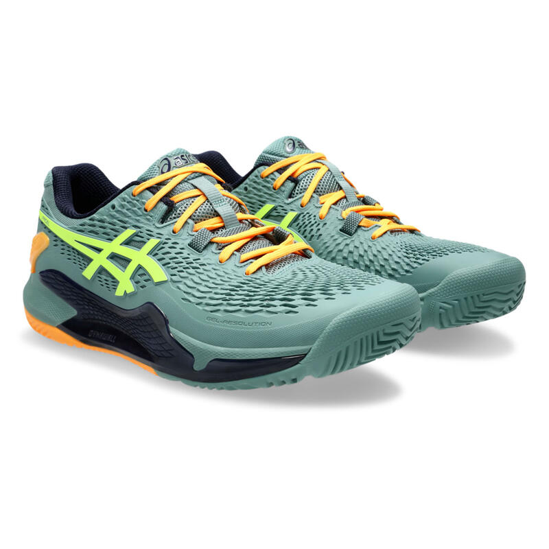 Zapatillas Asics Gel Resolution 9 Padel Celadon Amarillo -  - 44,5