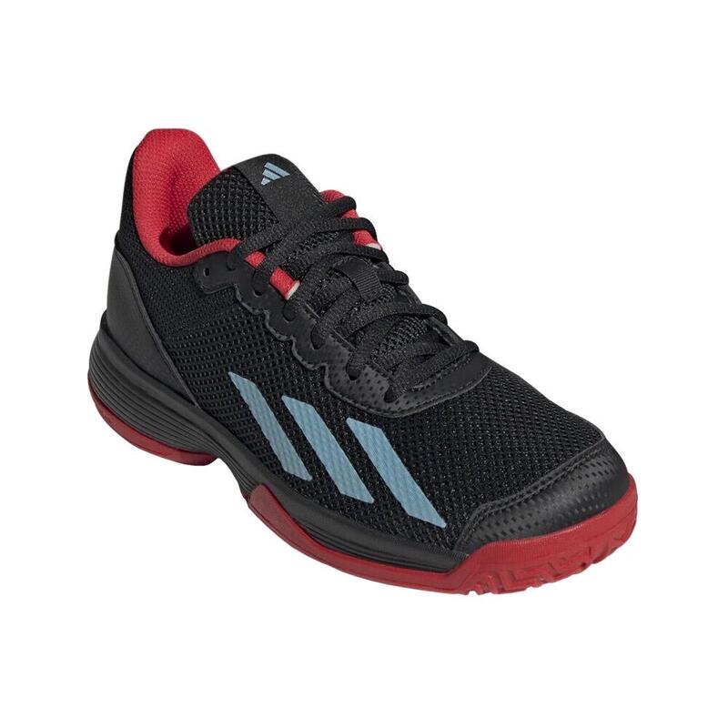 Adidas Courtflash K Negro Rojo Junior Hp9717