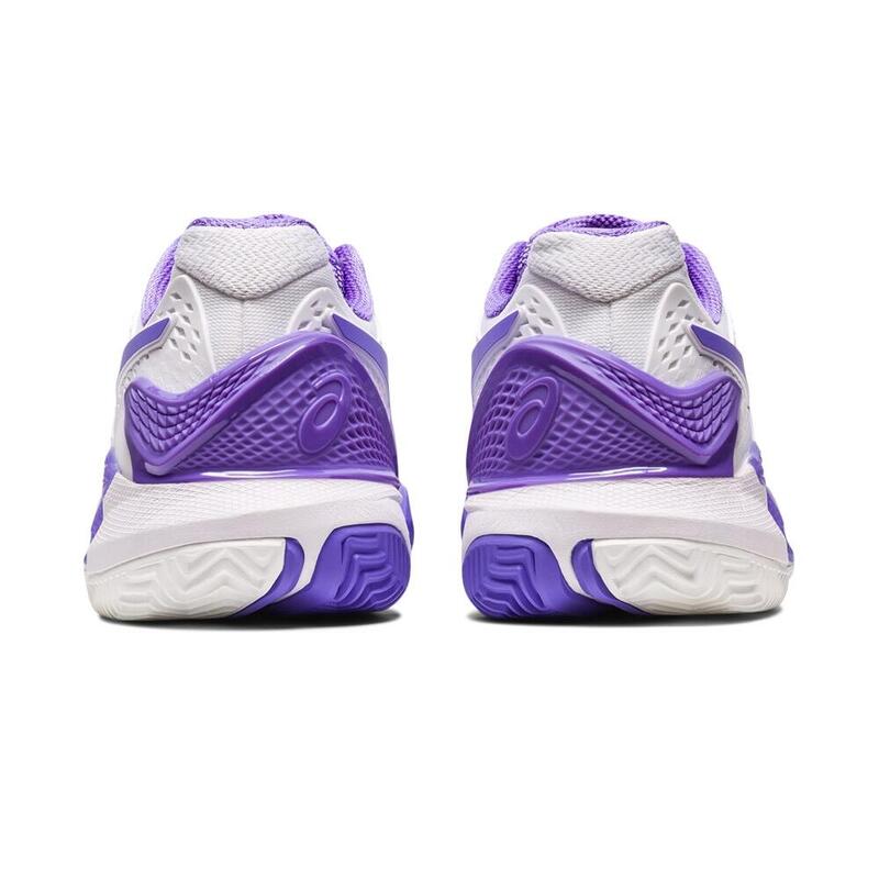 Asics Gel Resolution 9 Clay Blanco Morado Mujer 1042a224-101