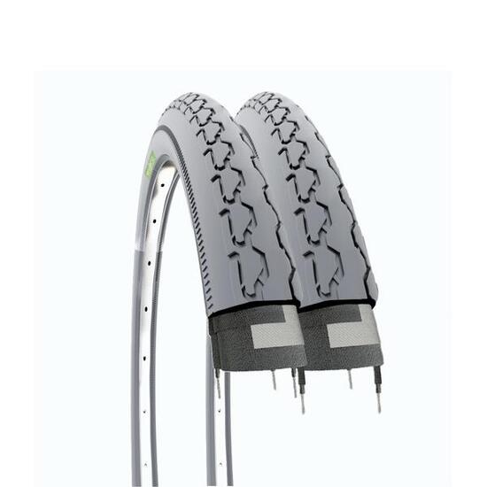 2 copertoni 24x1 3/8 (37-540) pneumatici bici 24 x 1 3/8 carrozzina disabili EV