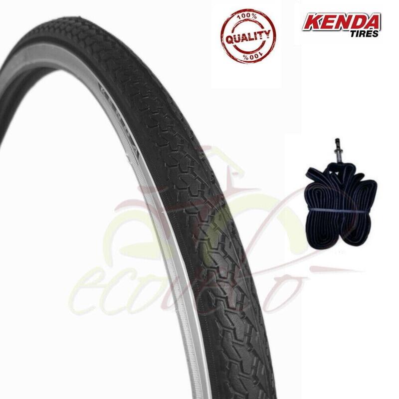 1 copertone  Kenda 26x1 3/8 + camera pneumatici bianconeri (37-590)  EV