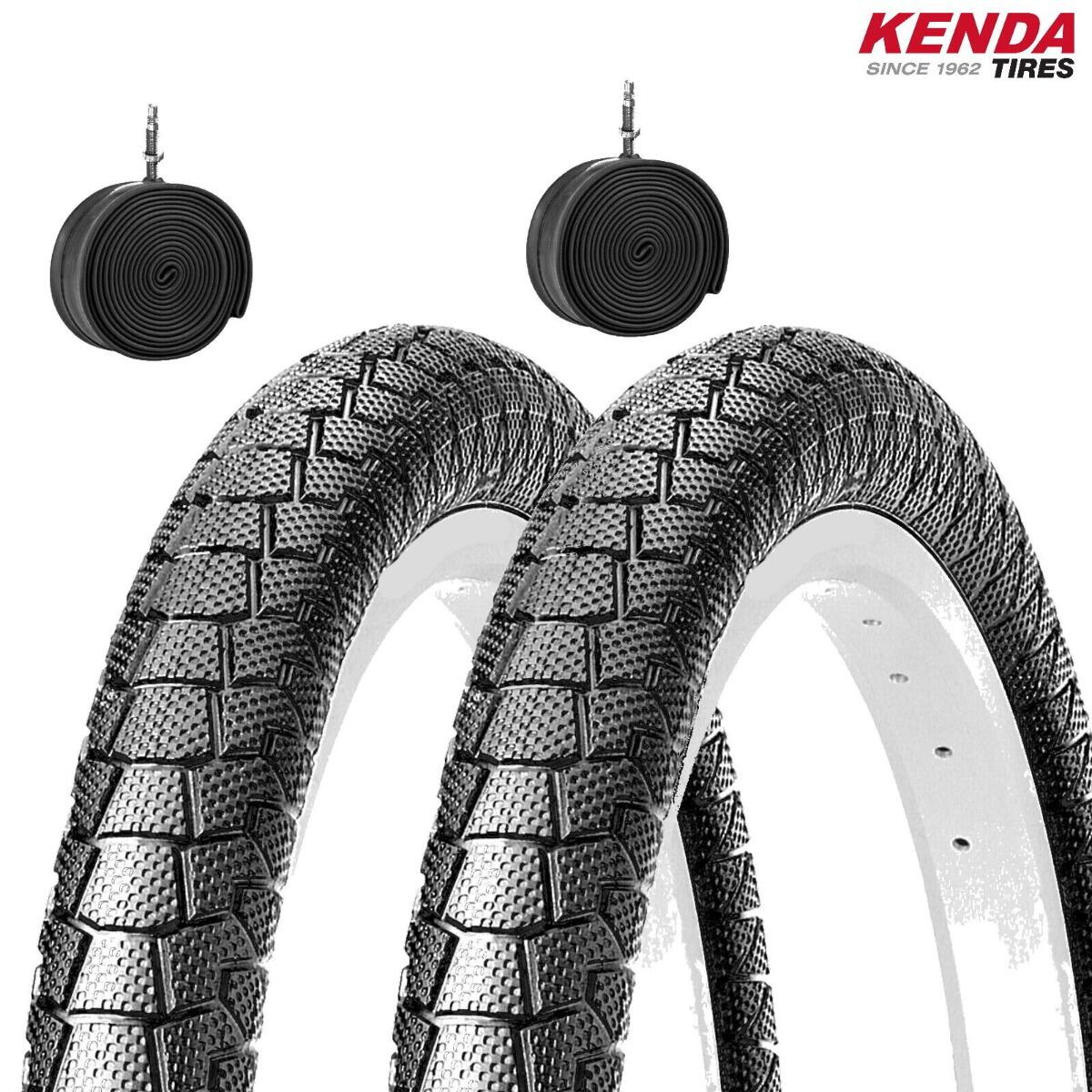 KENDA 2 copertoni kenda 20 x 1.95 (50-406)+camere pneumatici neri BMX EV