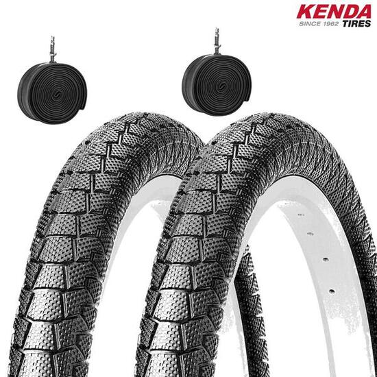 2 copertoni kenda 20 x 1.95 (50-406)+camere pneumatici neri BMX EV