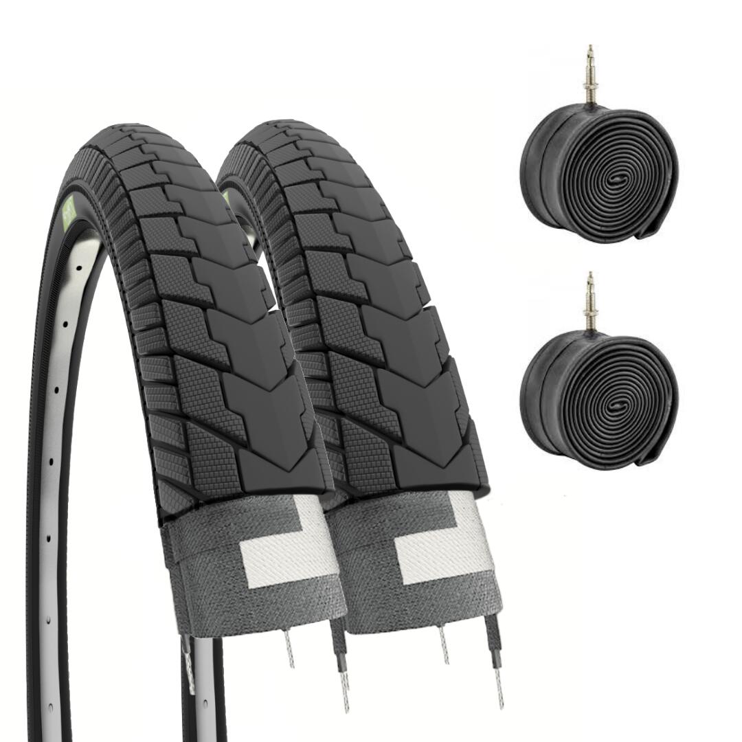 KENDA 2 copertoni 24 x 1.75 slick mtb + camere pneumatici 24" graziella EV