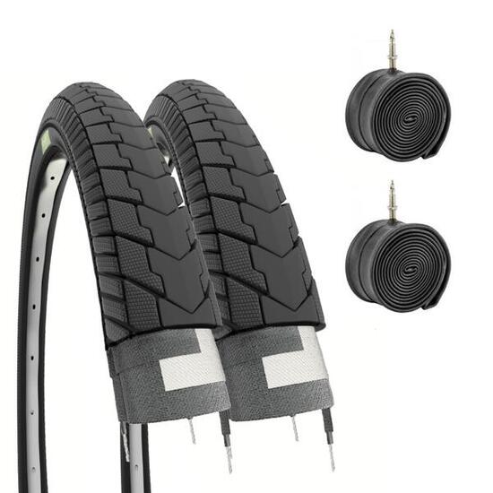 2 Reifen 24x1.75 (47-507)+Schläuche, Reifen Fahrrad 24 x 1.75 graziella EV