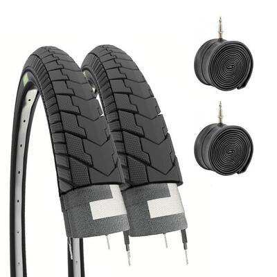 2 copertoni 24 x 1.75 slick mtb + camere pneumatici 24" graziella EV