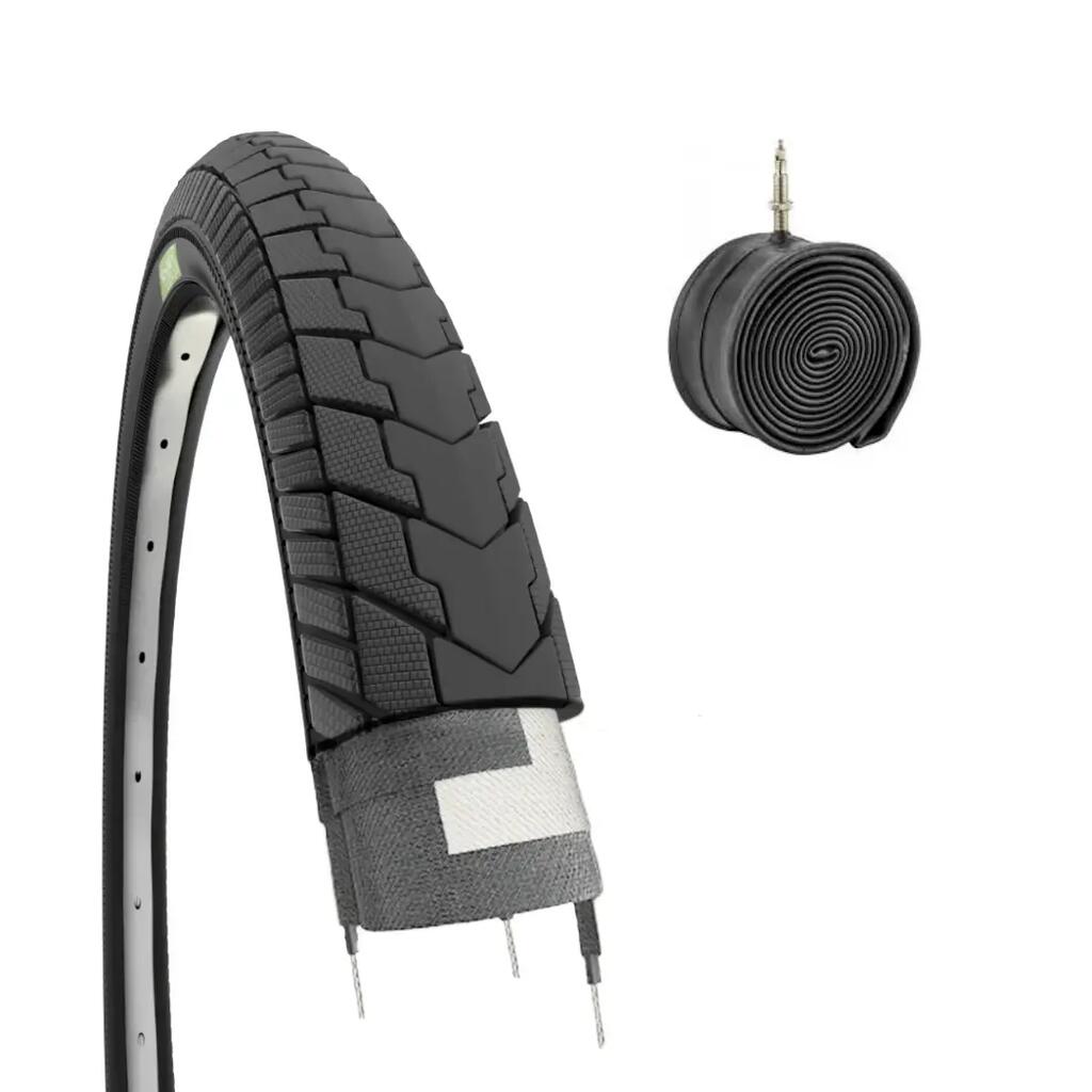 Tyre 24x1.75 (47-507)+inner tube, bike tyre women 24 x 1.75 graziella EV