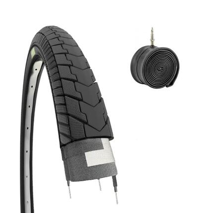 Band 24x1.75 (47-507)+binnenband, fietsband dames 24 x 1.75 graziella EV