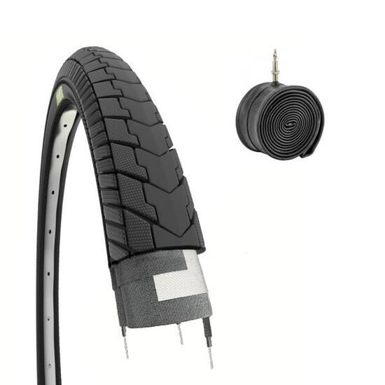 Band 24x1.75 (47-507)+binnenband, fietsband dames 24 x 1.75 graziella EV