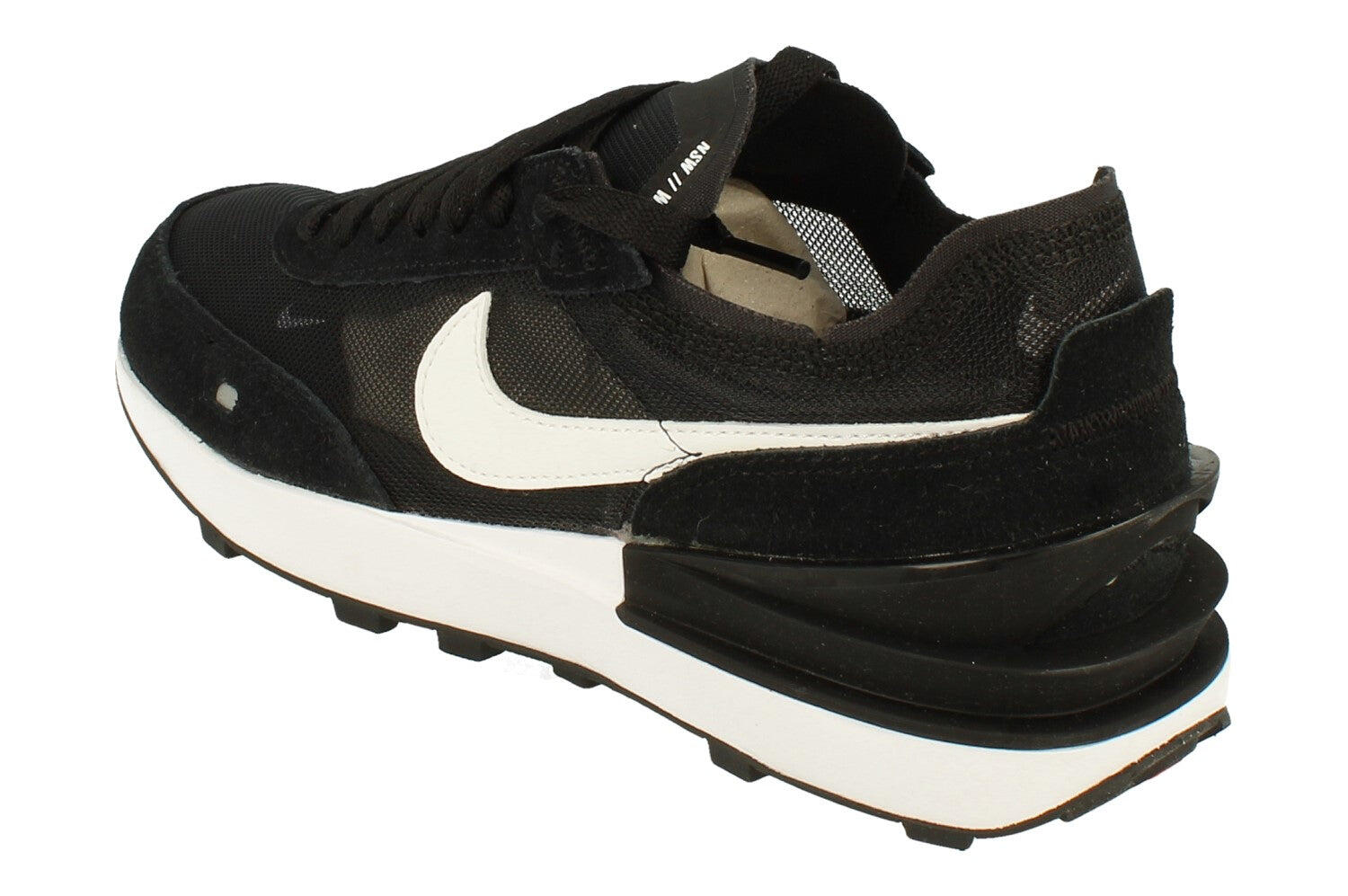 Nike Waffle One Black White Swoosh (W) 2/5