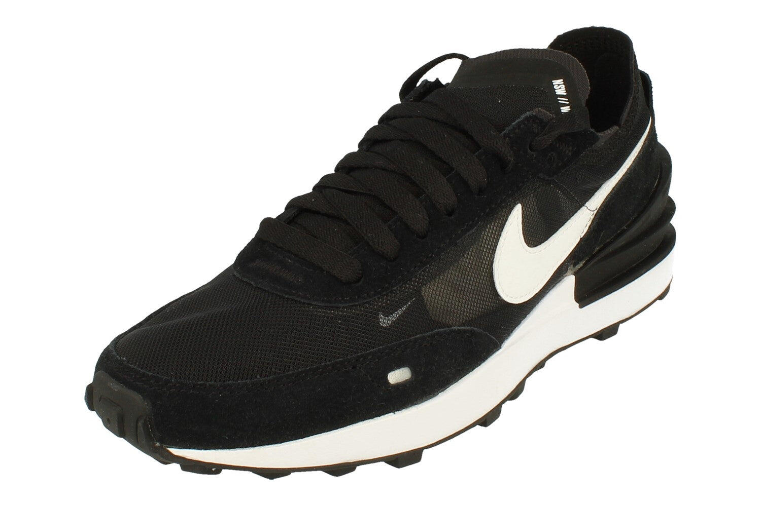 nike waffle one womens black