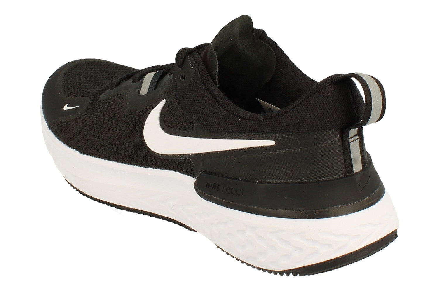 nike react miler women's black