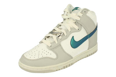 Scarpe - tempo libero - dunk high - alte anello ai lacci verde petrolio swoosh