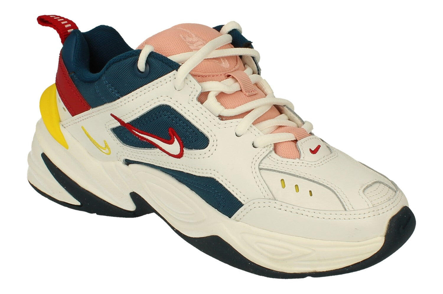 Damen - Gehen - Schuhe - M2K Tekno - Blau, Weiss, Chrome Yellow 4/7